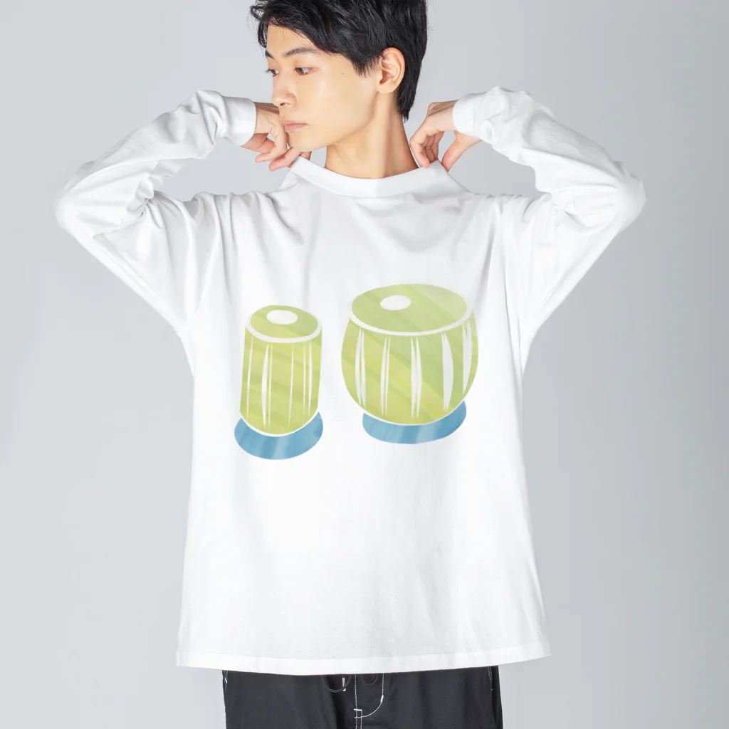 Ruchiのタブラーきみどり色 Big Long Sleeve T-Shirt