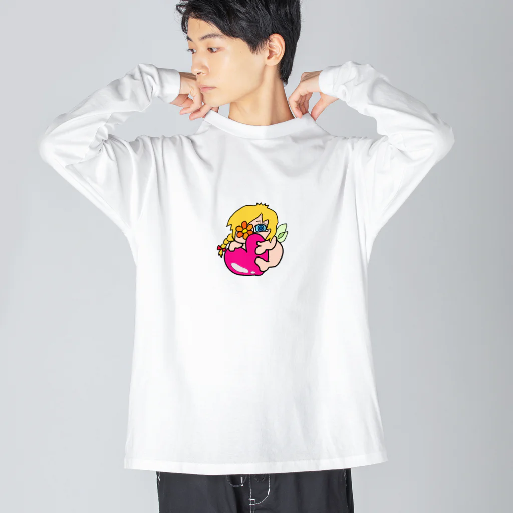 NYANGOROの妖精さん ビッグシルエットロングスリーブTシャツ