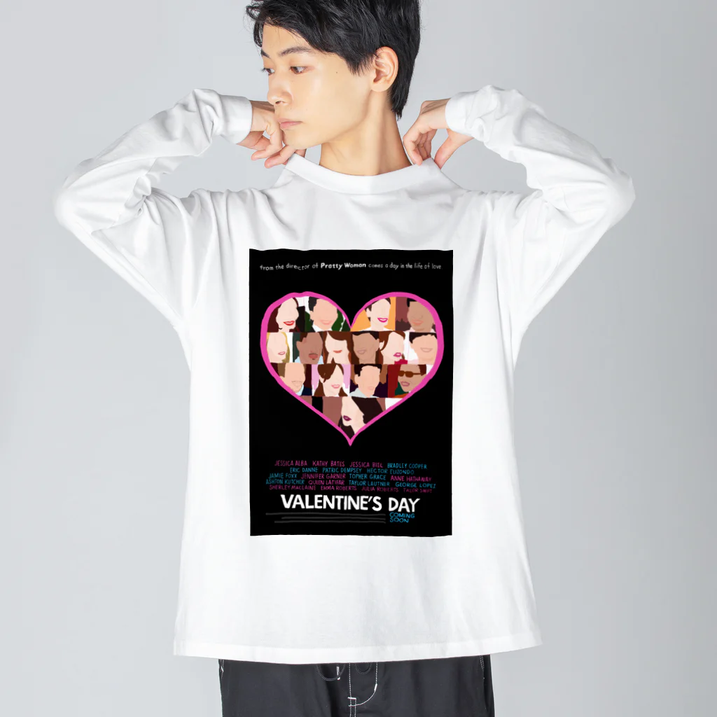 コノデザインのValentine's Day Fan Art ビッグシルエットロングスリーブTシャツ