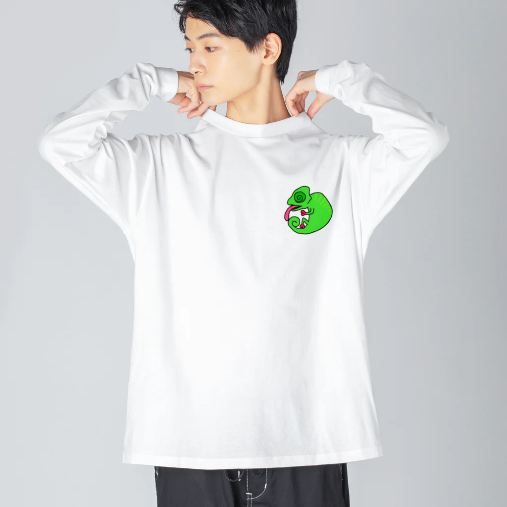 feeling！のまるかわカメレオン Big Long Sleeve T-Shirt