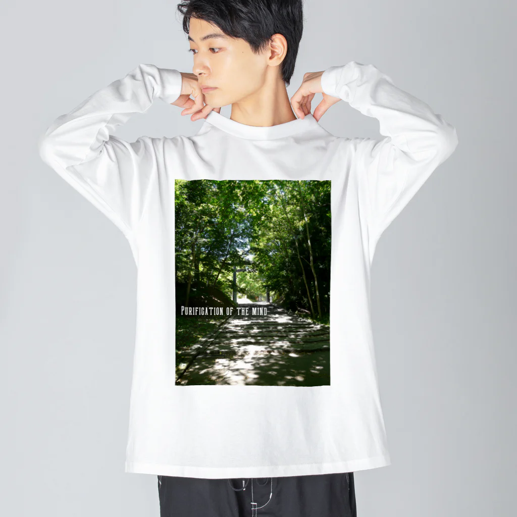 TAKUYA DESIGN WORKSのPurification of the mind Big Long Sleeve T-Shirt