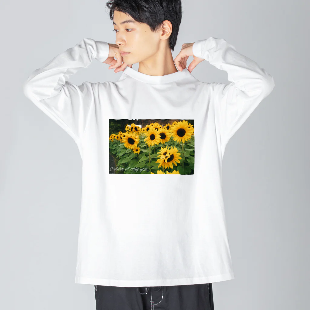 蒼月 イルのSunflower ビッグシルエットロングスリーブTシャツ