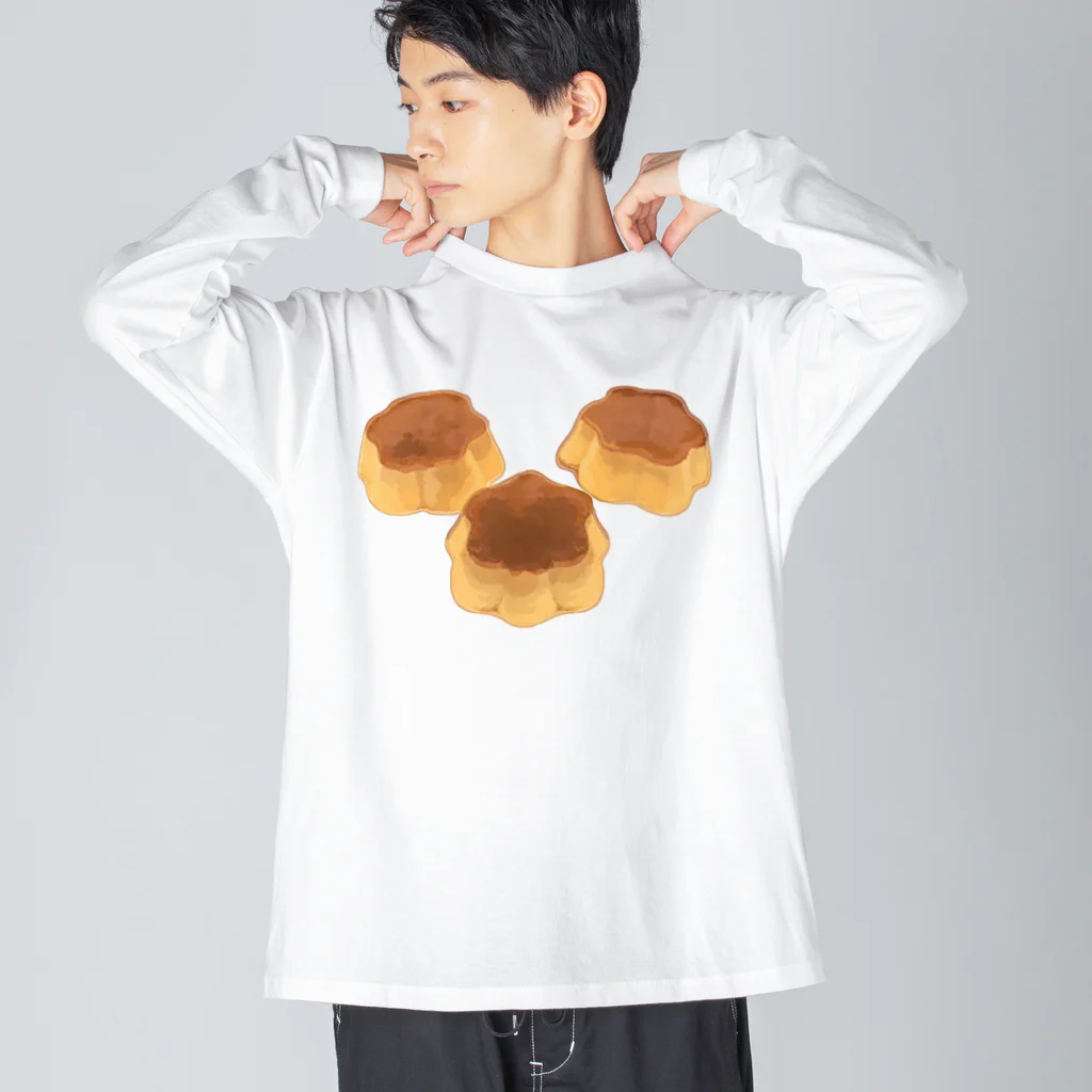 脂身通信Ｚのプリン３個 Big Long Sleeve T-Shirt