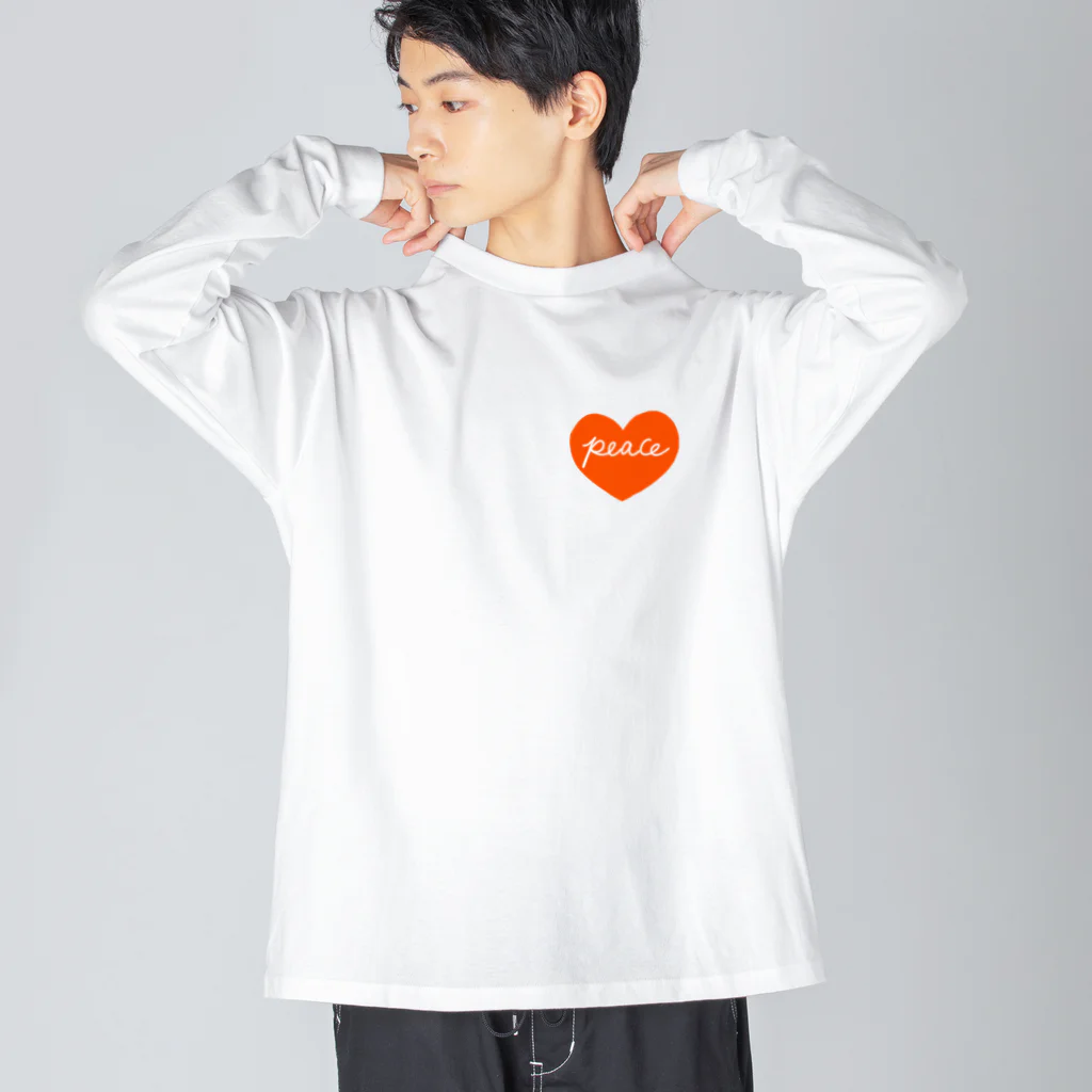 おばあちゃんのオレンジハート Big Long Sleeve T-Shirt