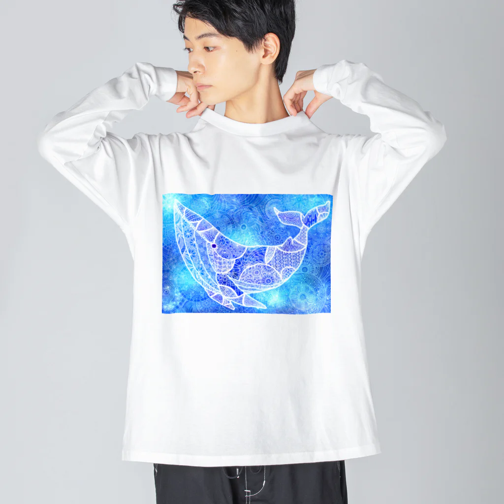 そのへんの黒猫の鯨 Big Long Sleeve T-Shirt