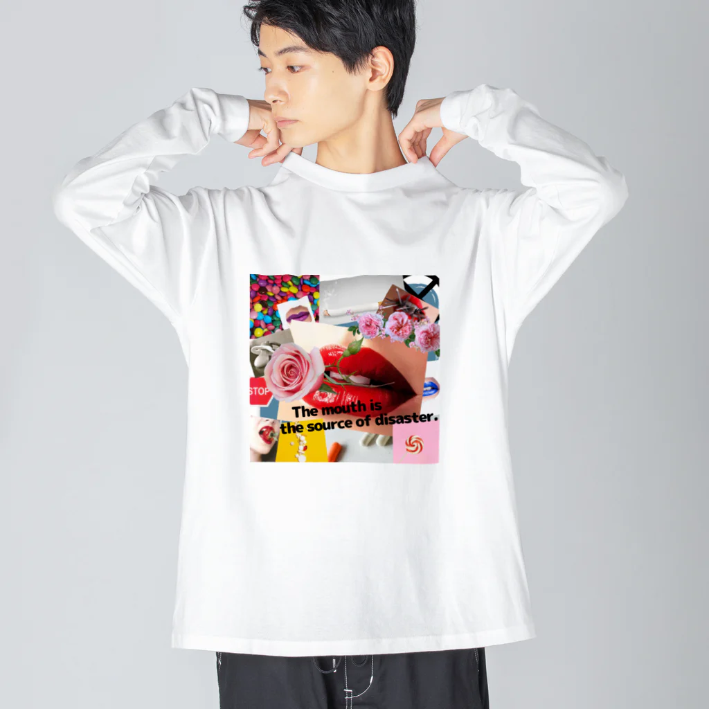 insparation｡   --- ｲﾝｽﾋﾟﾚｰｼｮﾝ｡の口は災いの元 Big Long Sleeve T-Shirt