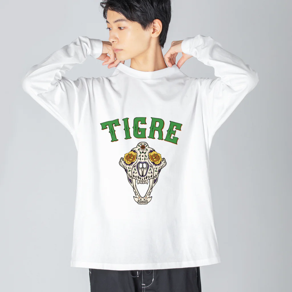コノデザインのMexican Tigre Big Long Sleeve T-Shirt