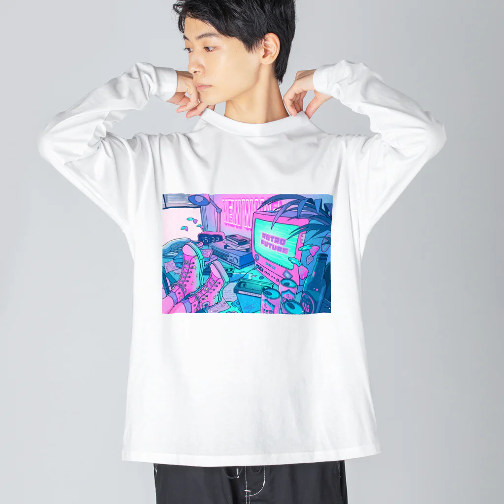 waccaのRETRO FUTURE ビッグシルエットロングスリーブTシャツ