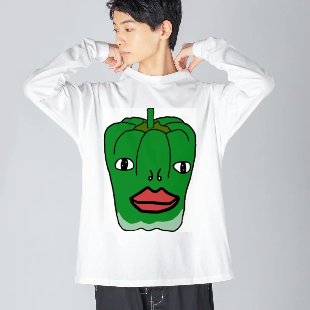 cleaningのピーマン君 Big Long Sleeve T-Shirt