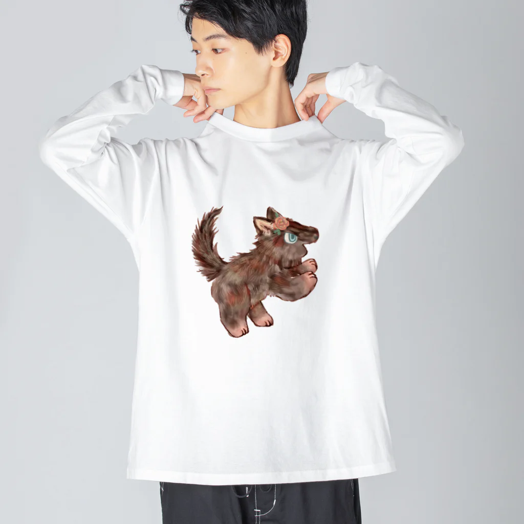 ノアオオカミのオオカミのウルフル Big Long Sleeve T-Shirt