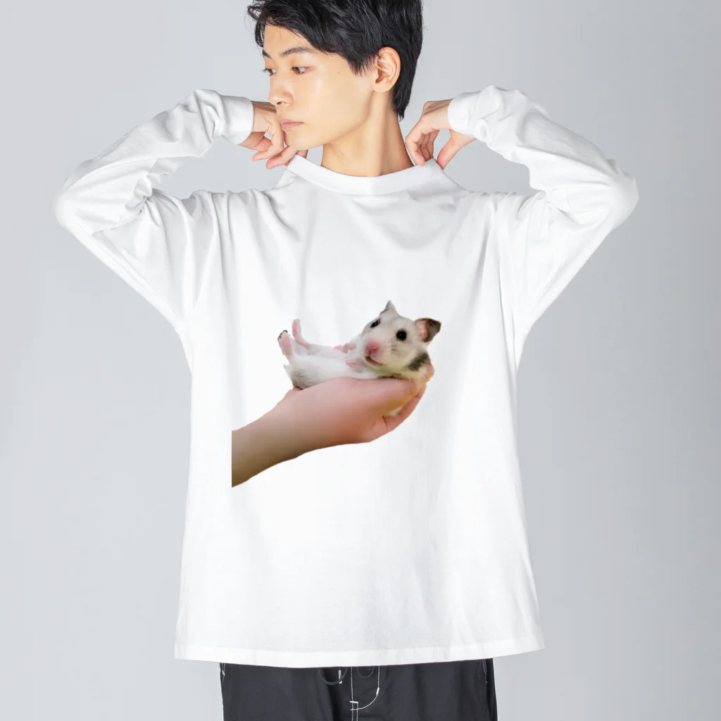 しょちゃぷにの手乗りハム・みるちゃん ビッグシルエットロングスリーブTシャツ