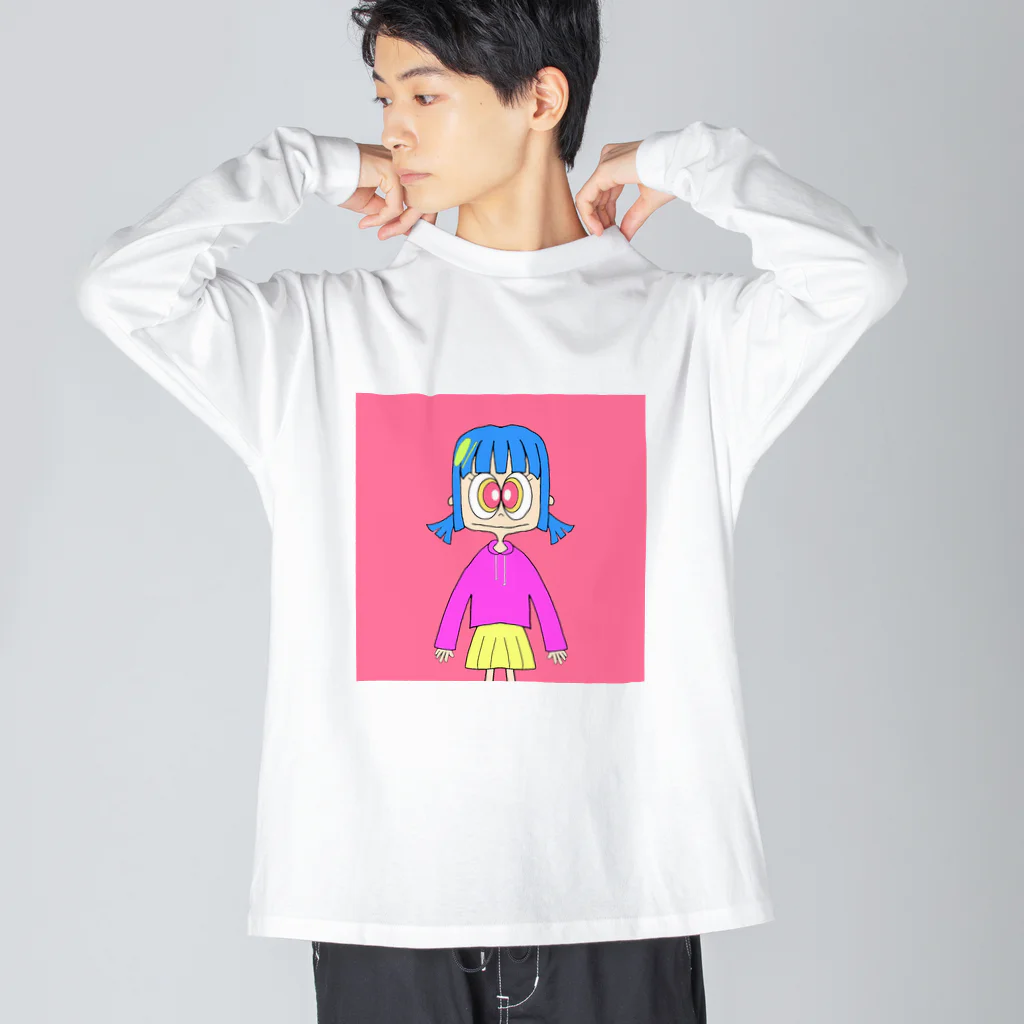 しなひな⇞のビビッドちゃん ビッグシルエットロングスリーブTシャツ