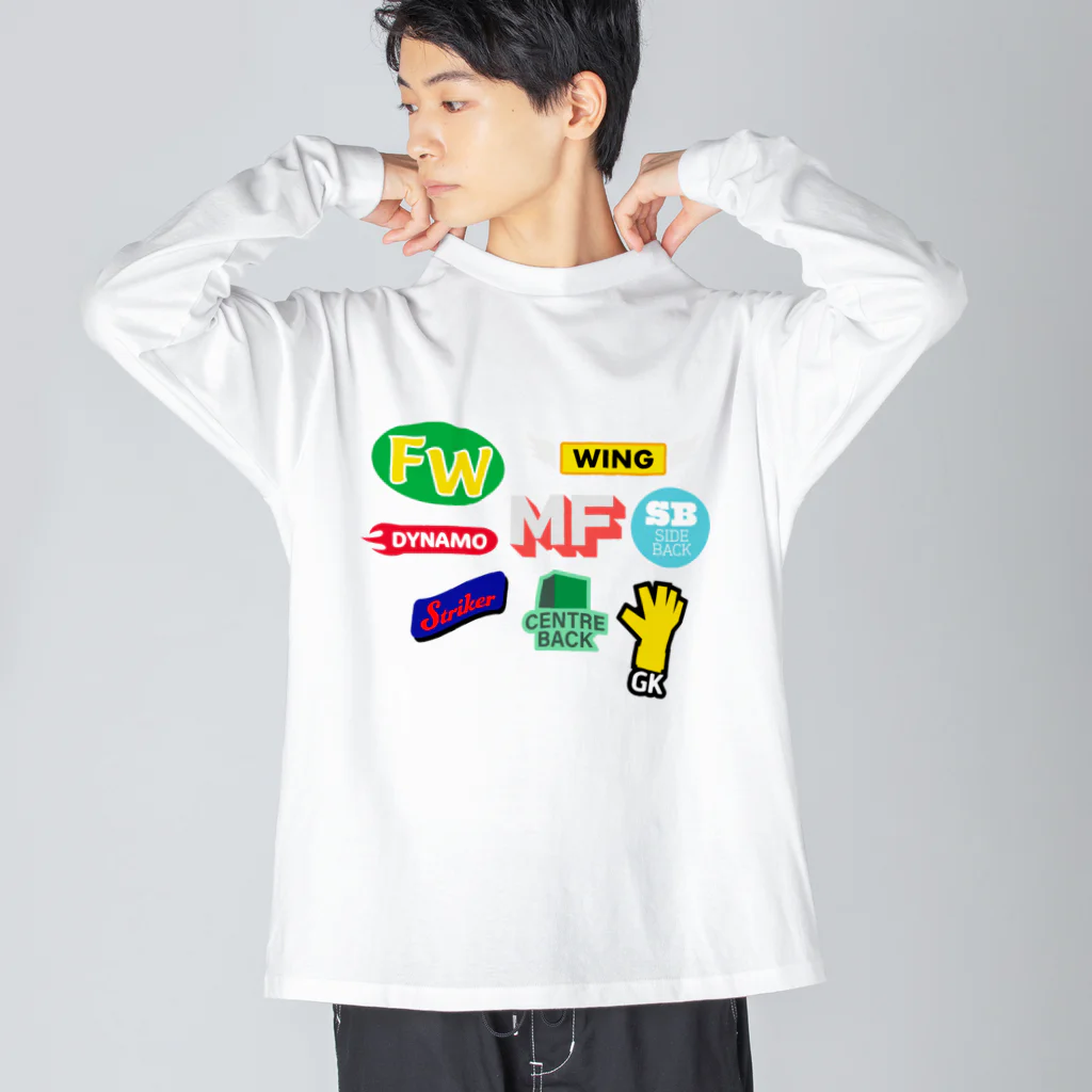 KAWAGOE GRAPHICSのサッカーワッペン Big Long Sleeve T-Shirt