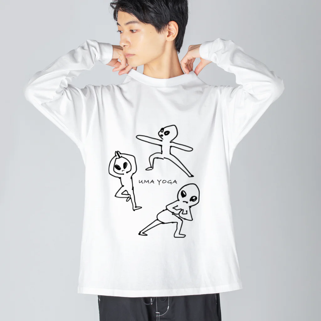 手描きのちゃみおんのUMA  YOGA Big Long Sleeve T-Shirt