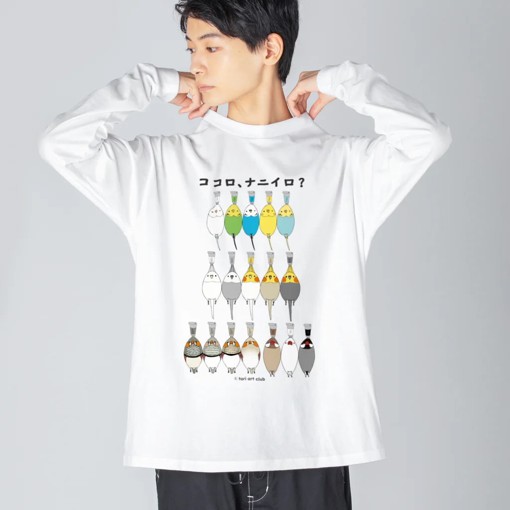 鳥美術部のココロにトリ絵の具 Big Long Sleeve T-Shirt