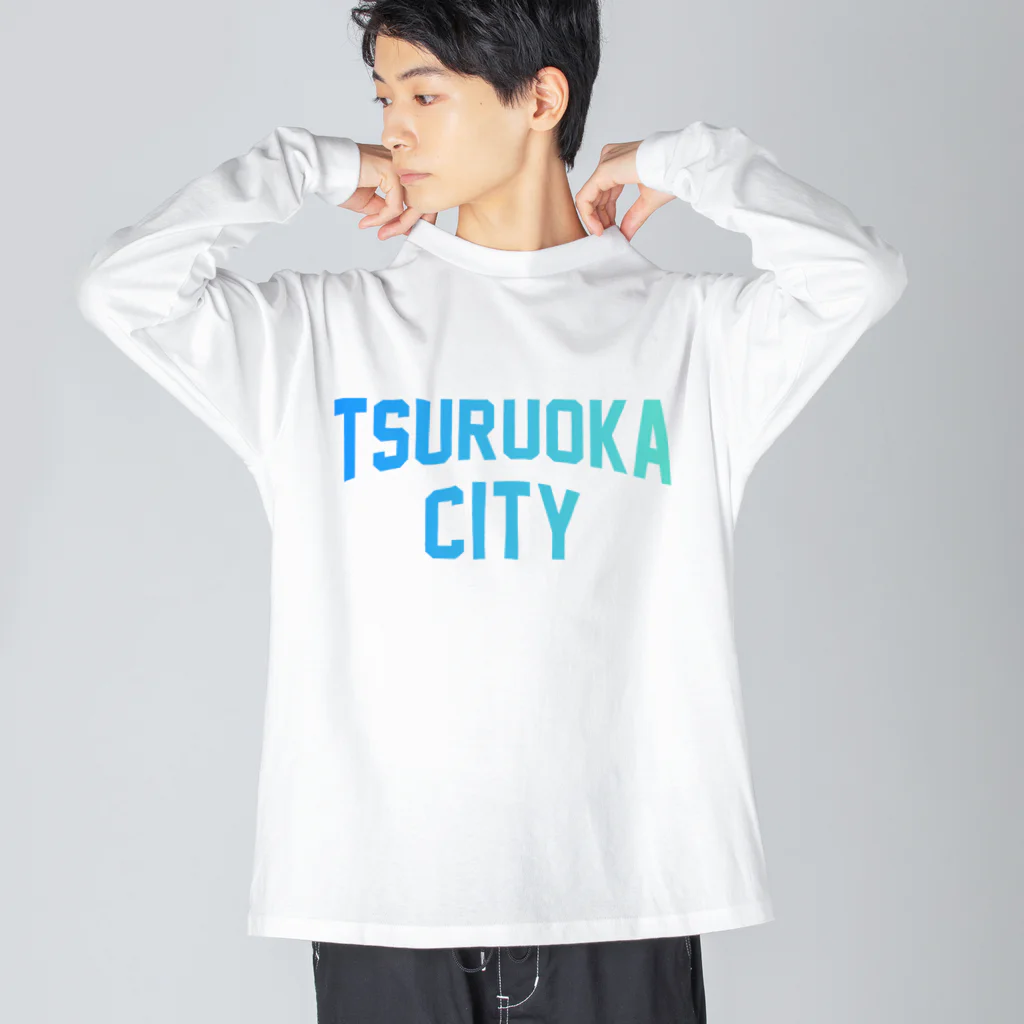 JIMOTO Wear Local Japanの鶴岡市 TSURUOKA CITY ビッグシルエットロングスリーブTシャツ