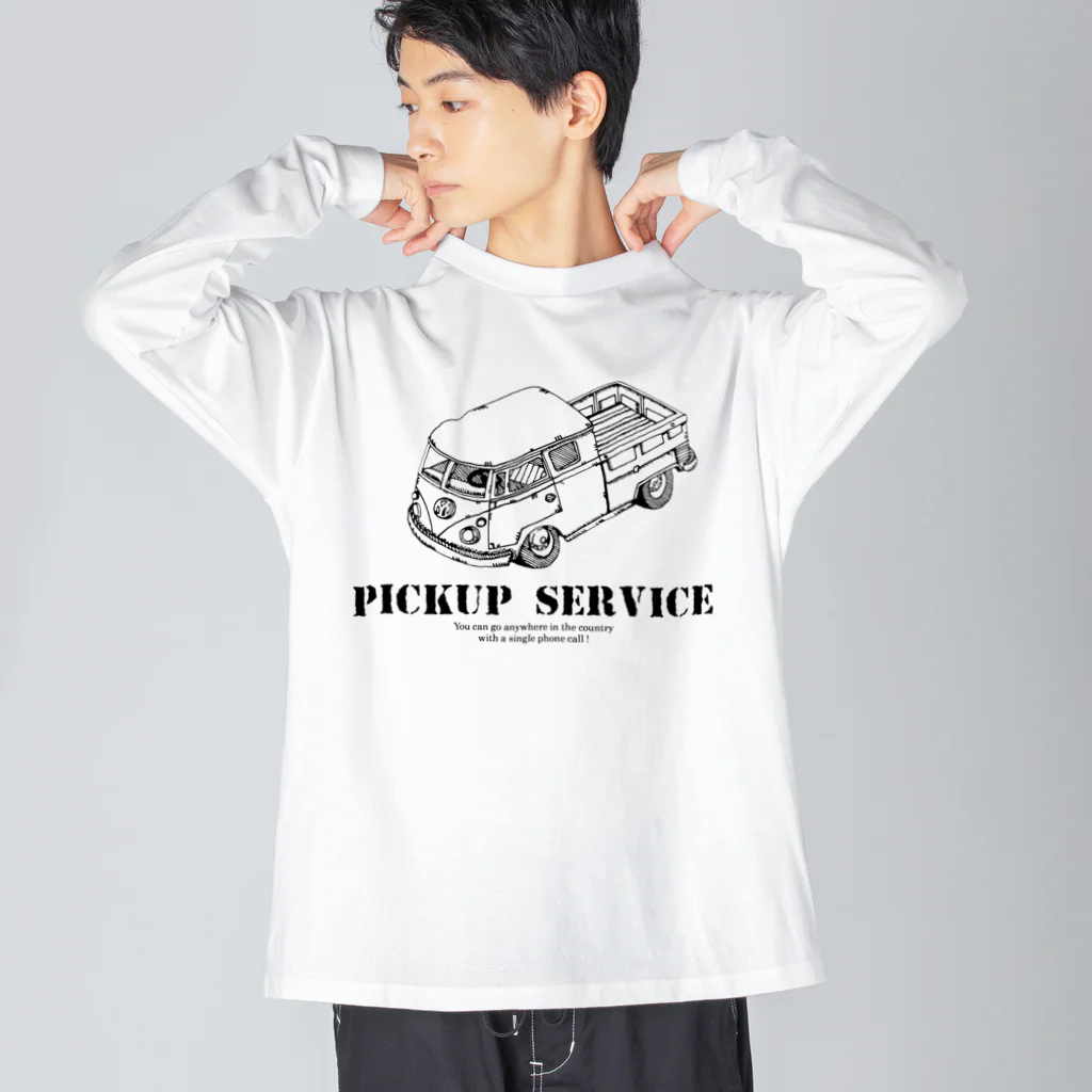 Nhat markのpick up service Big Long Sleeve T-Shirt