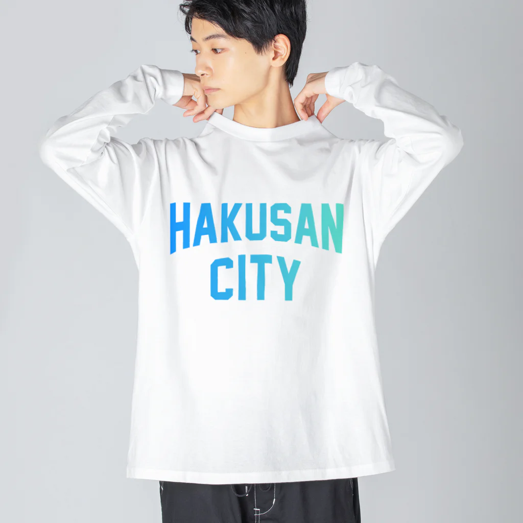 JIMOTOE Wear Local Japanの白山市 HAKUSAN CITY ビッグシルエットロングスリーブTシャツ