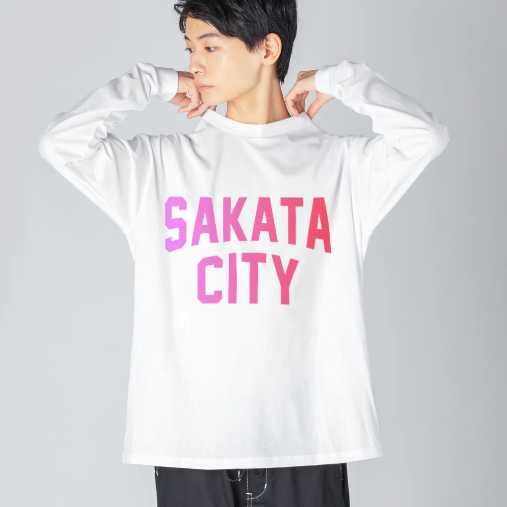 JIMOTOE Wear Local Japanの酒田市 SAKATA CITY Big Long Sleeve T-Shirt