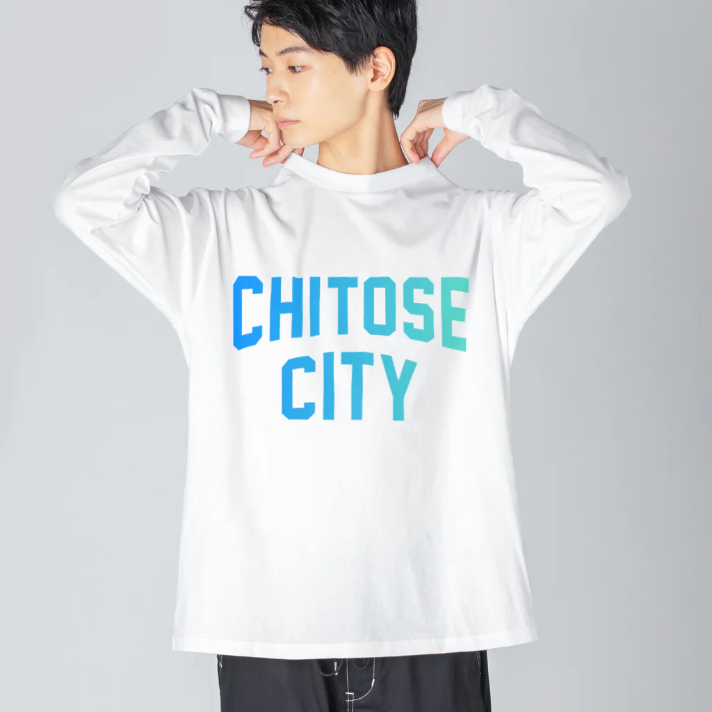 JIMOTOE Wear Local Japanの千歳市 CHITOSE CITY Big Long Sleeve T-Shirt