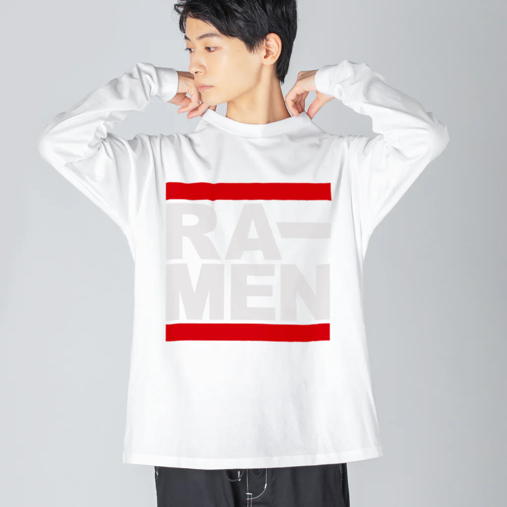 グラフィンのRA-MEN ラーメン　白文字 Big Long Sleeve T-Shirt