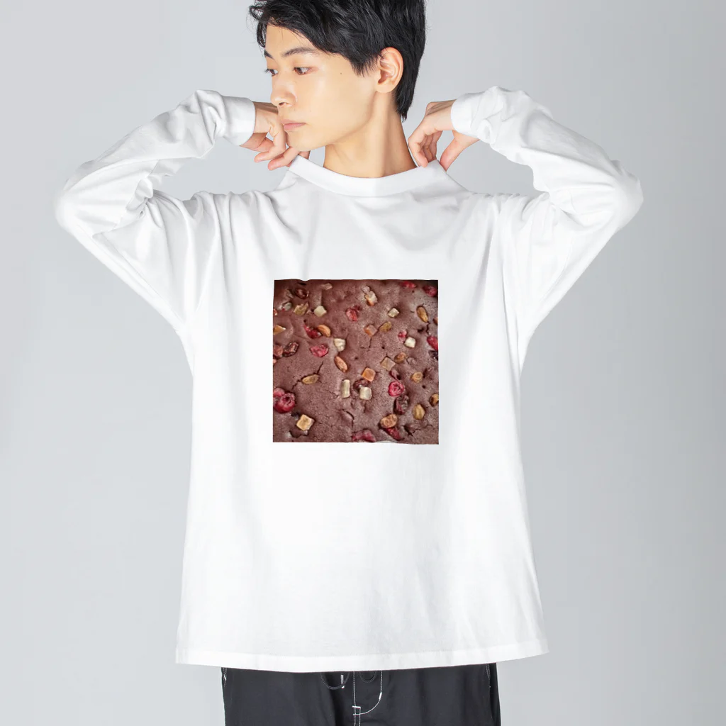 ミルクホーンの焼き立てブラウニー ビッグシルエットロングスリーブTシャツ