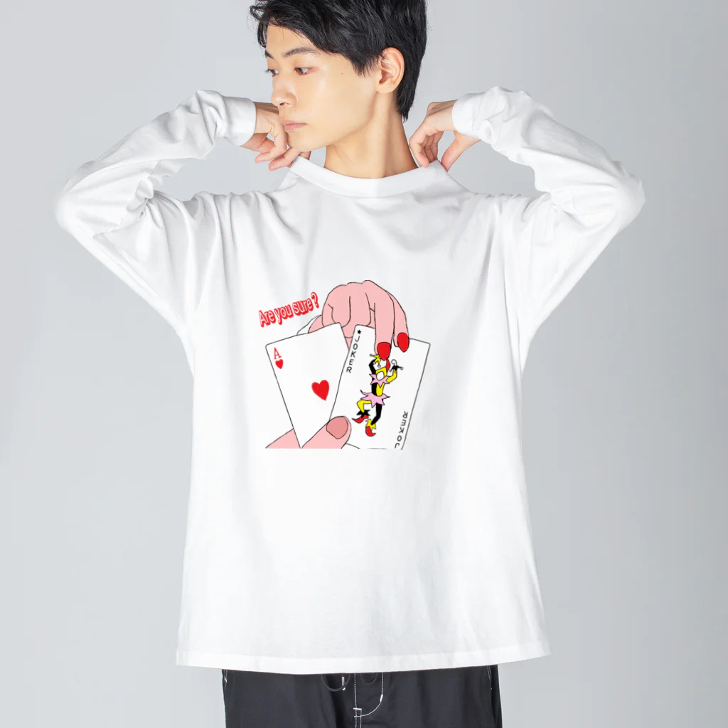 YJ_KのAre you sure ? ビッグシルエットロングスリーブTシャツ