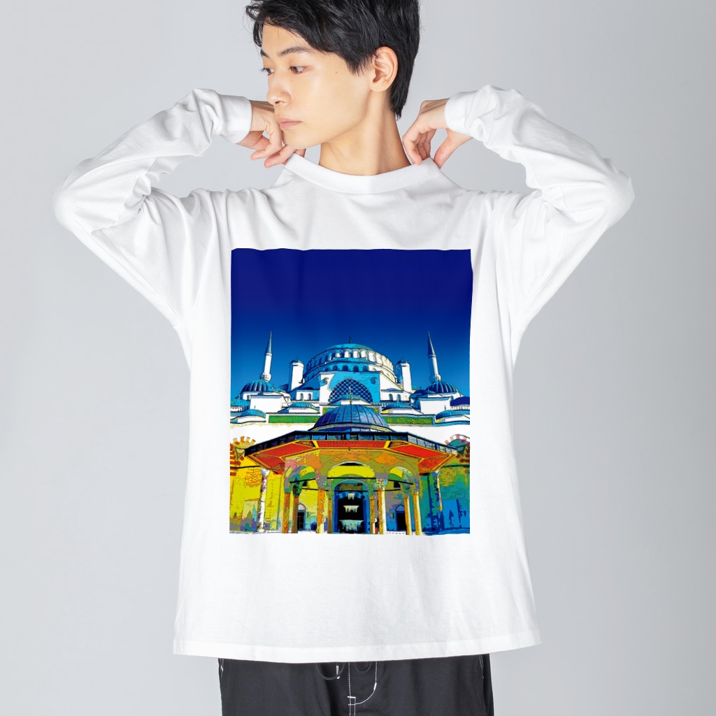 GALLERY misutawoのトルコ イスタンブールのスルタンアフメト・モスク Big Long Sleeve T-Shirt