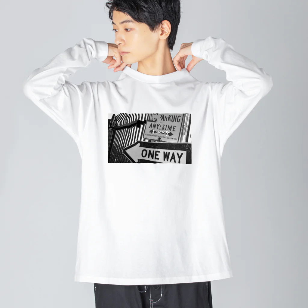 LemmyのNo Parking Big Long Sleeve T-Shirt