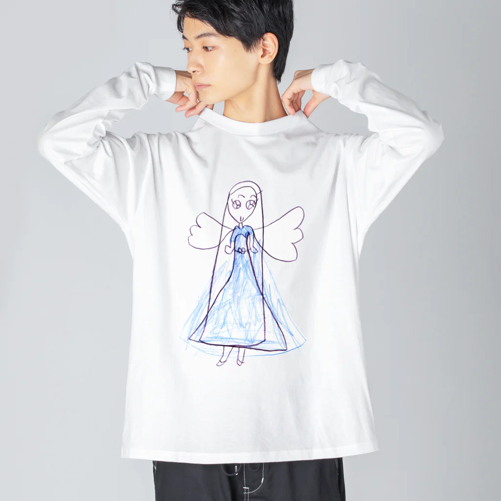 きっずしょっぷのドレスを着た天使 Big Long Sleeve T-Shirt