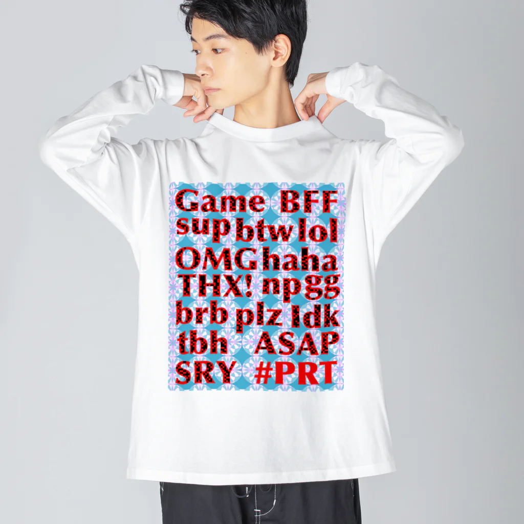 くるりずむオリジナルイラストショップのネットスラング詰め合わせトップス Big Long Sleeve T-Shirt