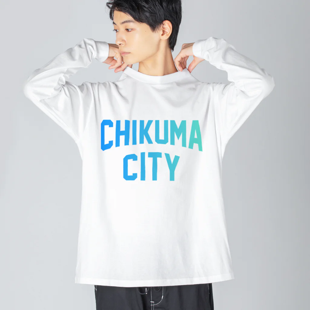 JIMOTOE Wear Local Japanの千曲市 CHIKUMA CITY Big Long Sleeve T-Shirt