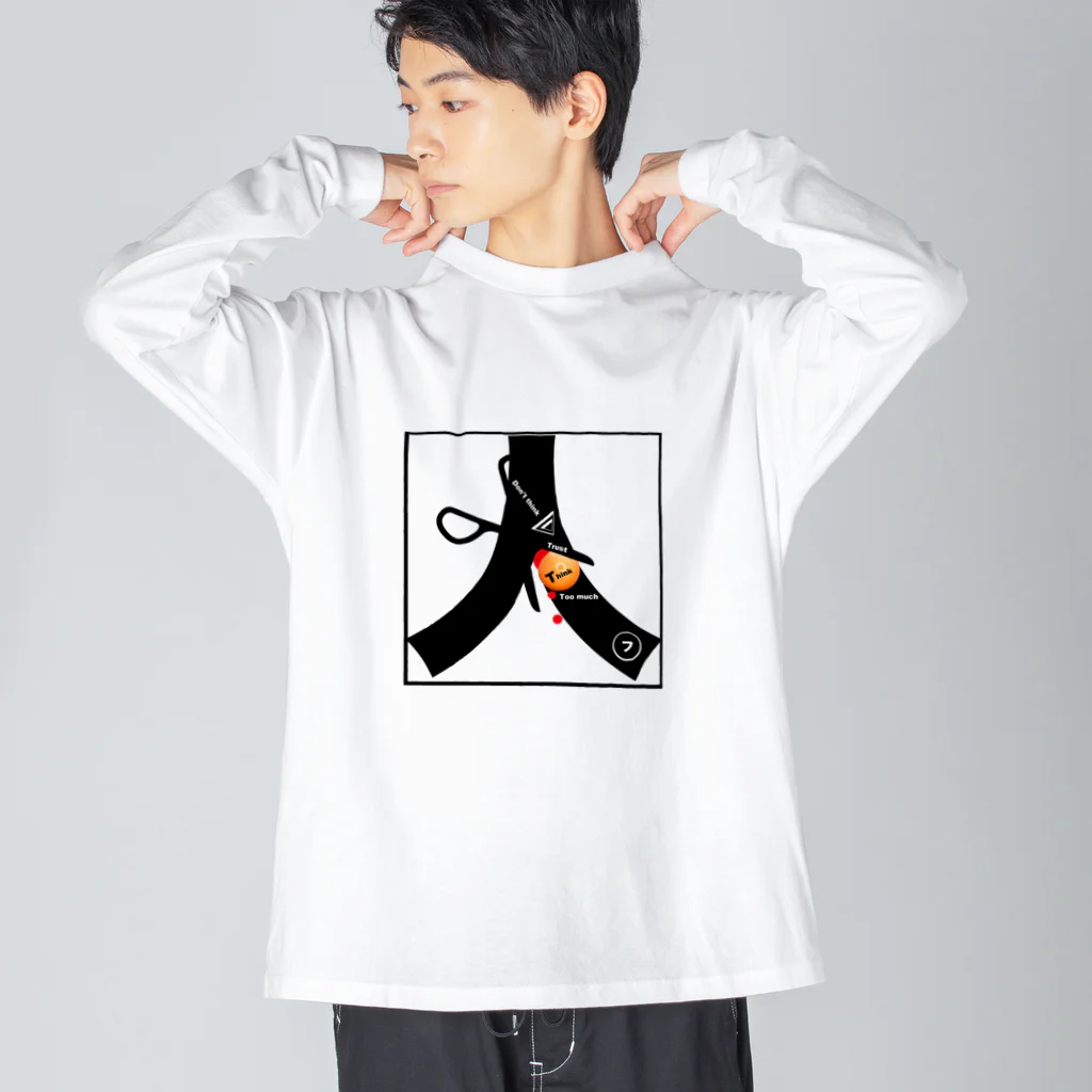  by fujiHiro by ５５５の人という漢字は・・・ ビッグシルエットロングスリーブTシャツ