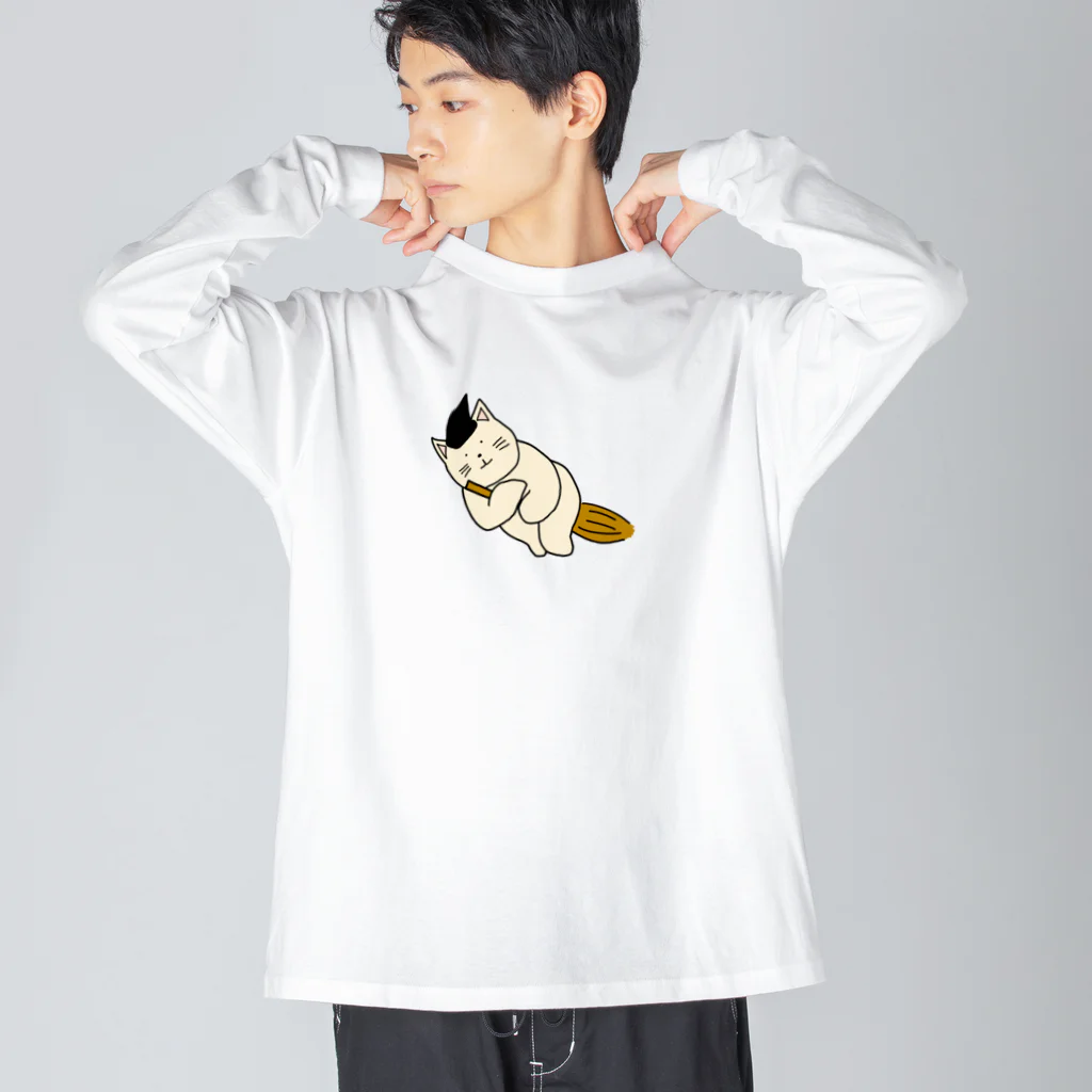 ＋Whimsyの魔法ねこ ビッグシルエットロングスリーブTシャツ