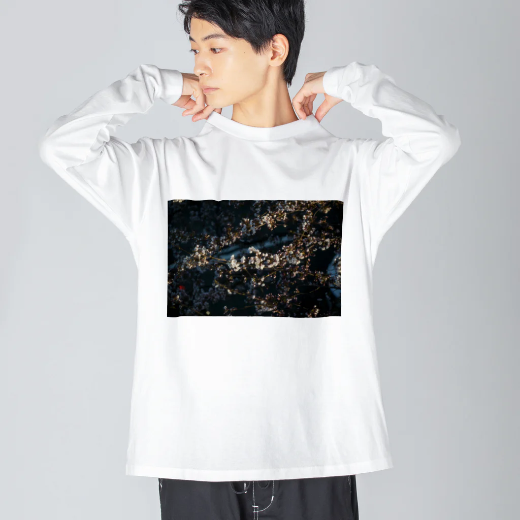 am.の桜と光 Big Long Sleeve T-Shirt