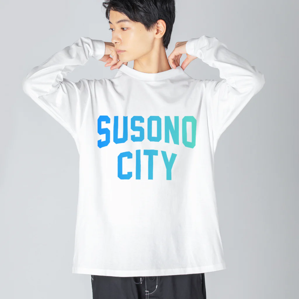 JIMOTOE Wear Local Japanの裾野市 SUSONO CITY ビッグシルエットロングスリーブTシャツ