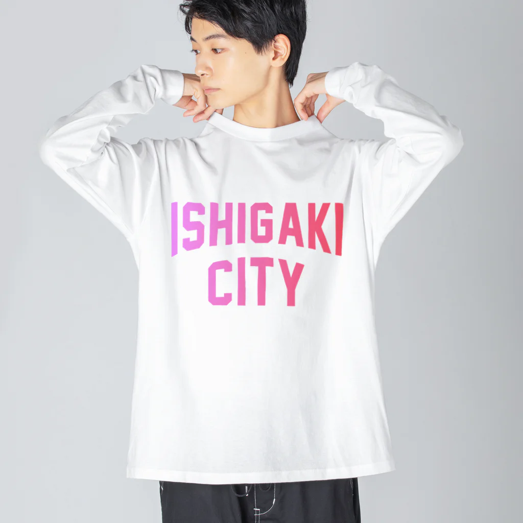 JIMOTOE Wear Local Japanの石垣市 ISHIGAKI CITY ビッグシルエットロングスリーブTシャツ
