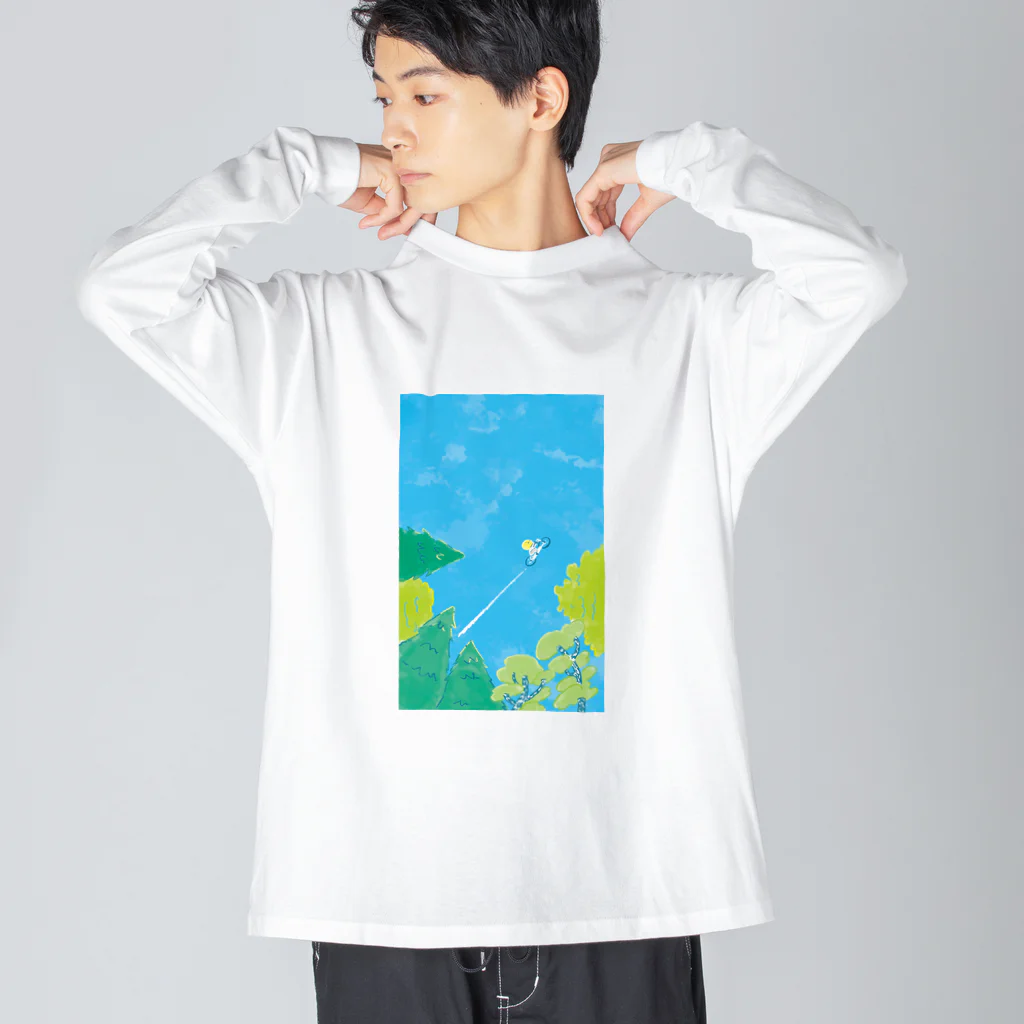 さかがわ成美の初夏の風を走る　 Big Long Sleeve T-Shirt