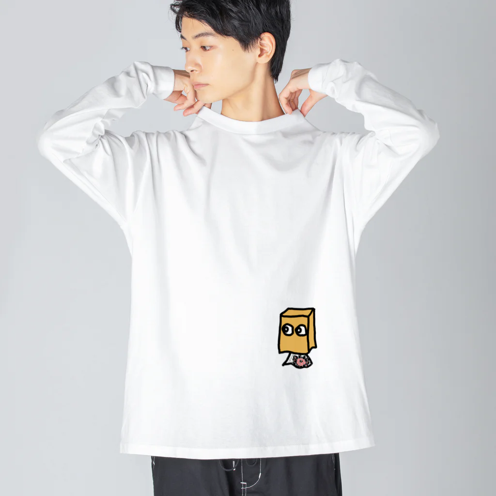 カニカニ！もりしろのかみぶくろとカニ Big Long Sleeve T-Shirt