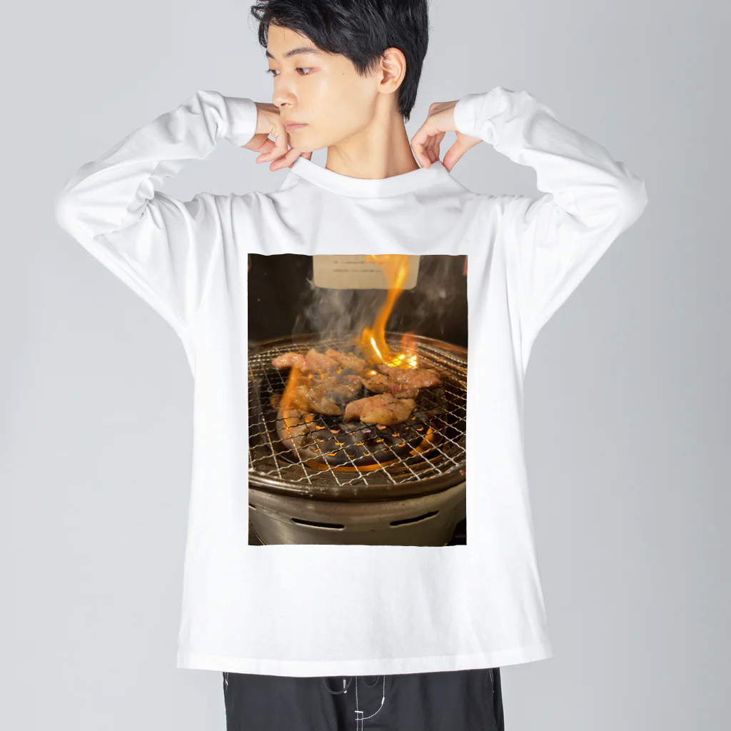 長期高温熟成の焼肉くん ビッグシルエットロングスリーブTシャツ