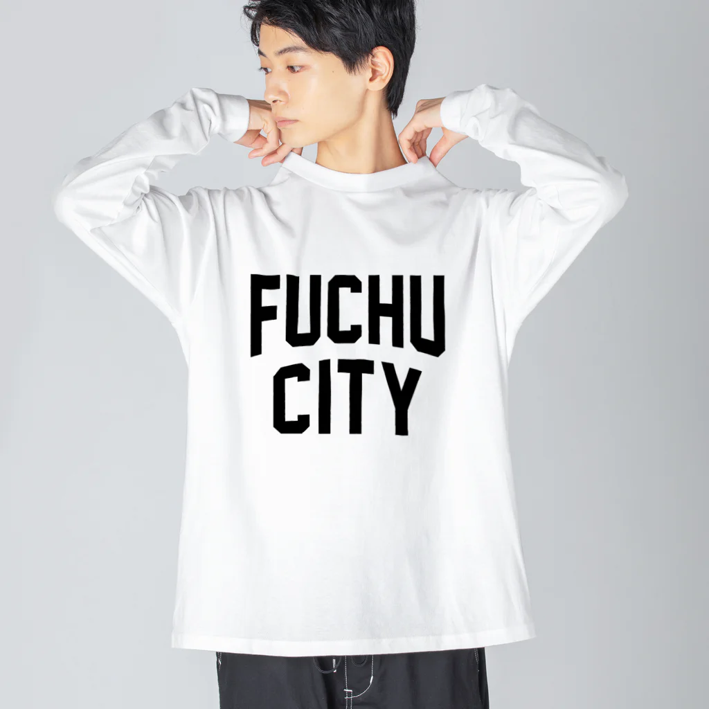 JIMOTOE Wear Local Japanの府中市 FUCHU CITY Big Long Sleeve T-Shirt