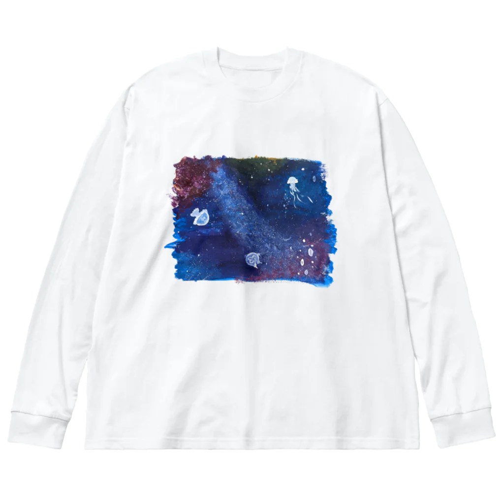 美夜乃闇の深海の宇宙 Big Long Sleeve T-Shirt