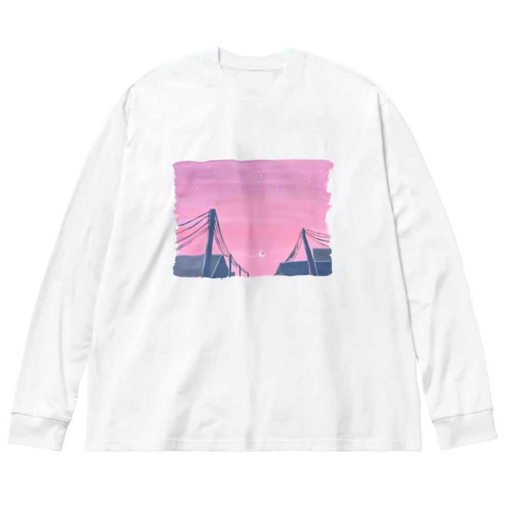 美夜乃闇の夢見心地 月に Big Long Sleeve T-Shirt