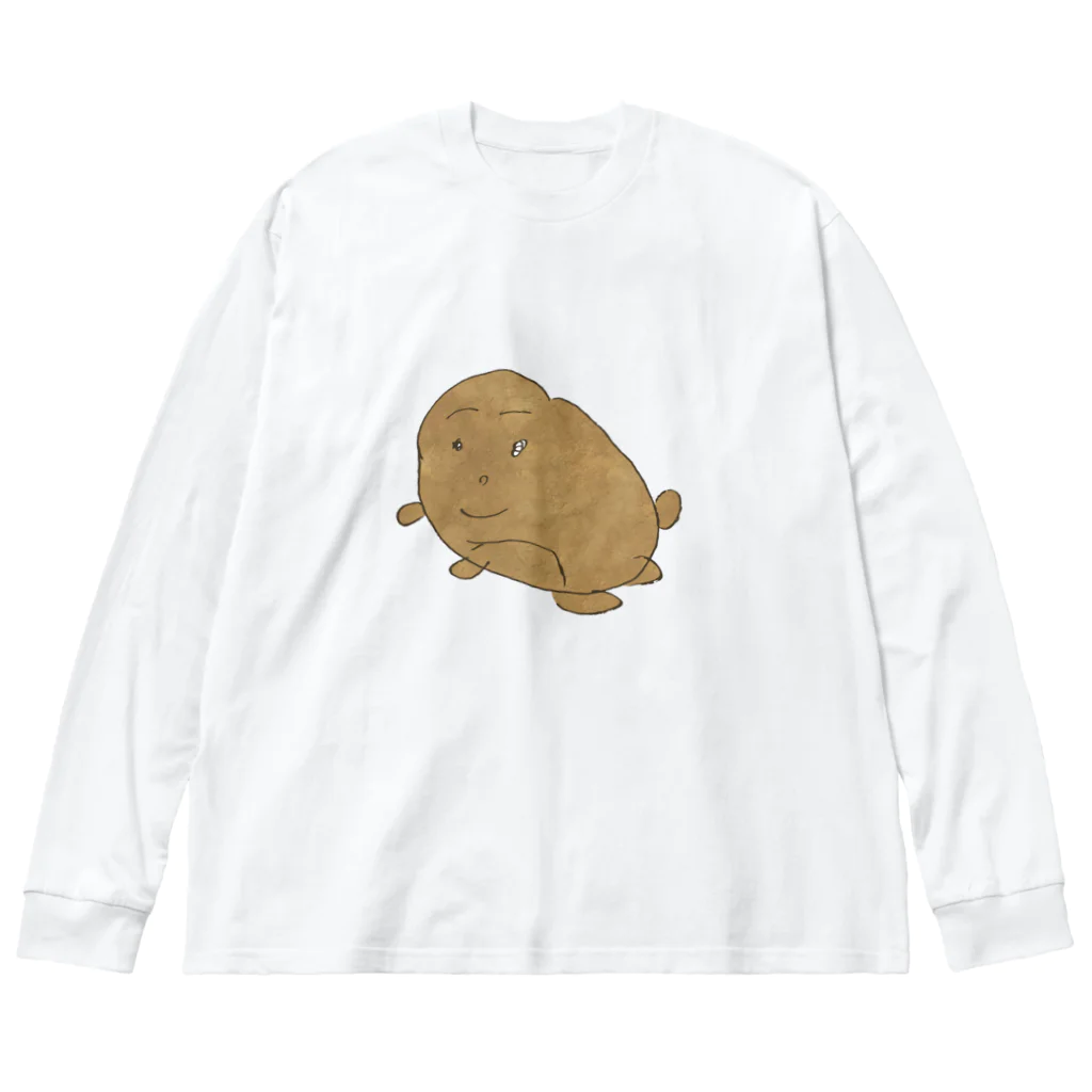 かまぼこのじゃが虫くん ビッグシルエットロングスリーブTシャツ