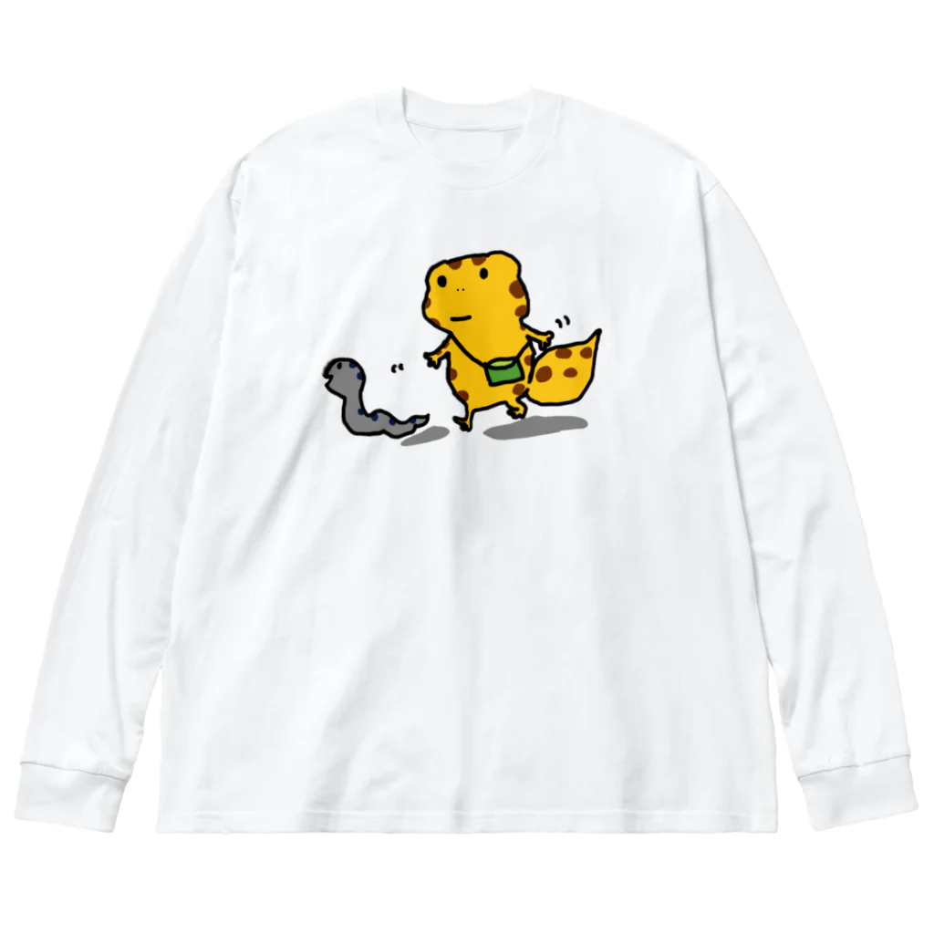 pinyako5502のひょうもんくん ビッグシルエットロングスリーブTシャツ