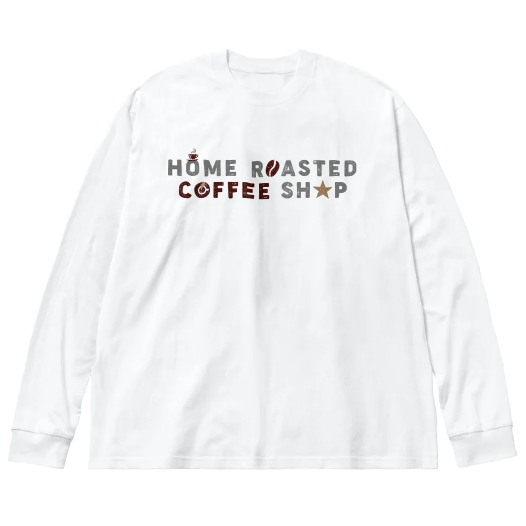 UNIREBORN WORKS ORIGINAL DESGIN SHOPのHAND DRIP COFFEE Big Long Sleeve T-Shirt