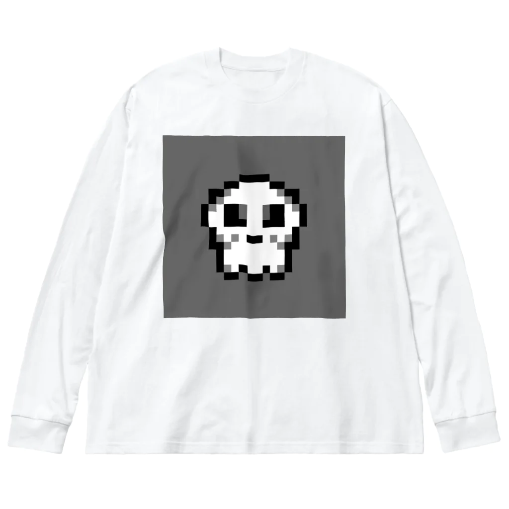 TACのKawaii SKULL #4410 Big Long Sleeve T-Shirt