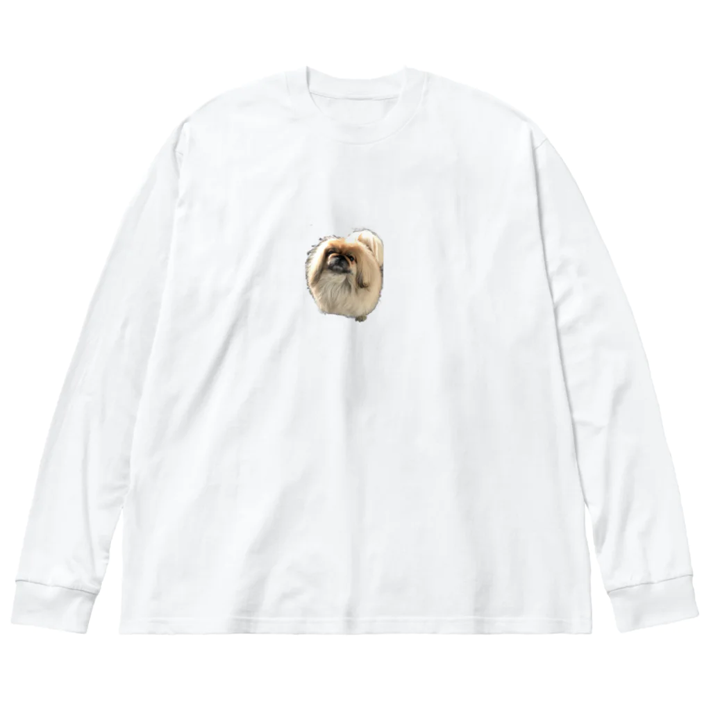 モカモカネロネロのモカとお散歩だよ🐶 ビッグシルエットロングスリーブTシャツ