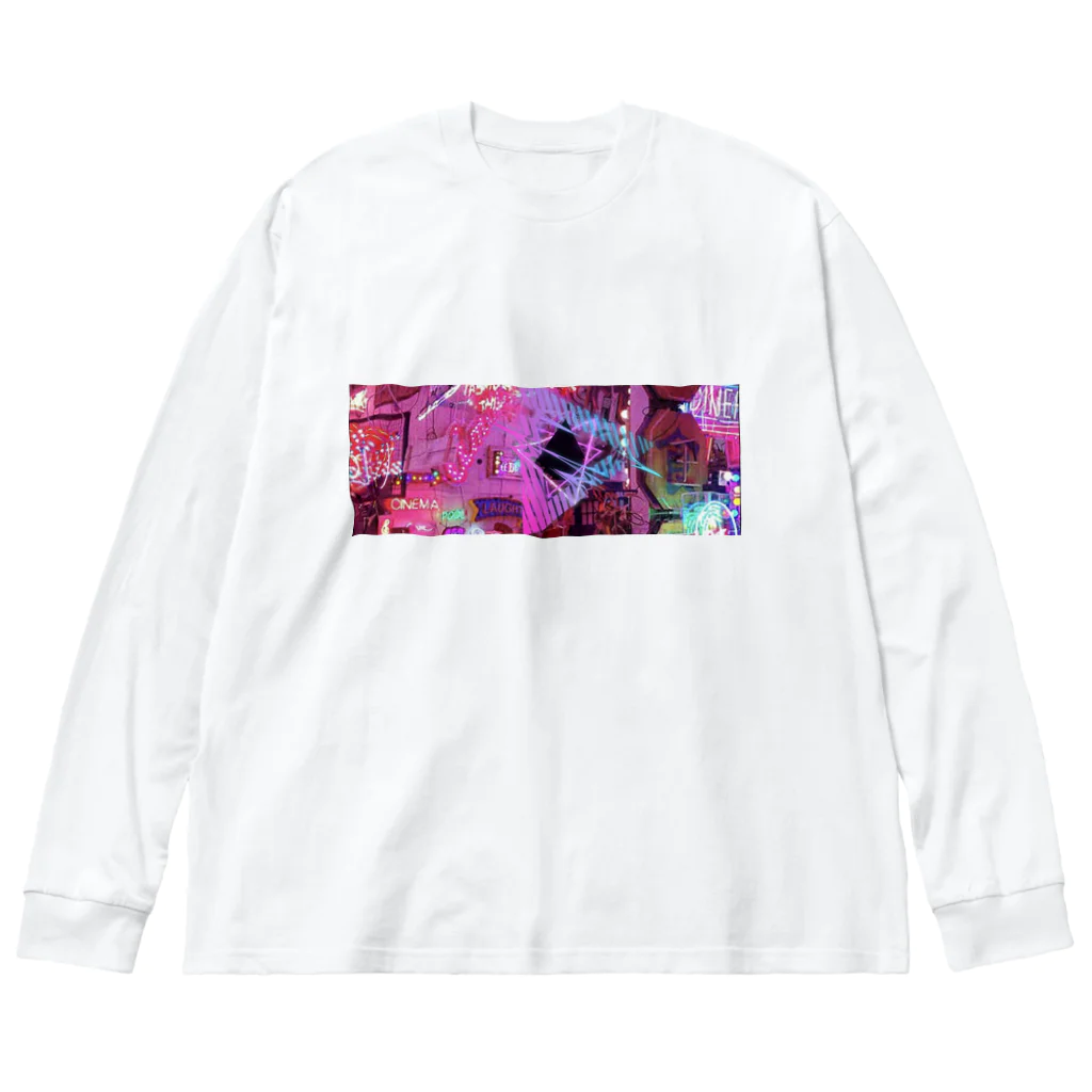 strangeのサイバーピンク Big Long Sleeve T-Shirt