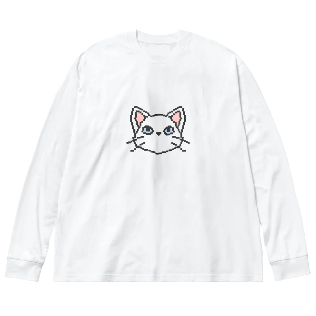 ドットのねここ ビッグシルエットロングスリーブTシャツ